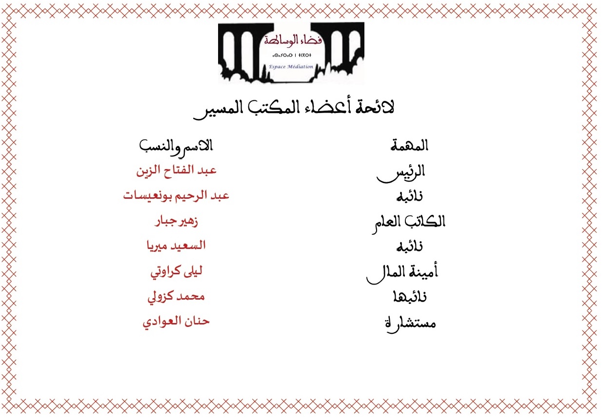 Liste Bureau